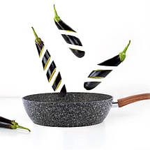 Сотейник великий Kamille 32см з антипригарним покриттям PTFE з алюмінію для індукції і газу KM-4168, фото 2