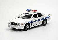 Машина металлическая KT5342 FORD Crown Victoria Police Interceptor (White)