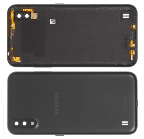 Задня кришка для смартфону Samsung A015 Galaxy A01, чорна