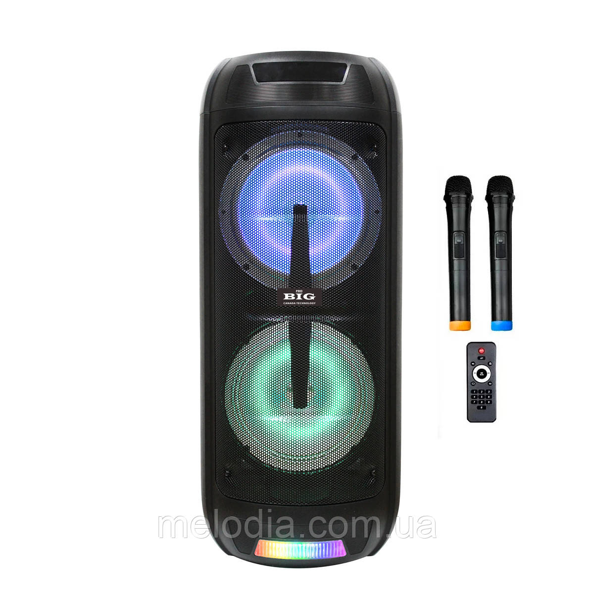 Караоке  BIG150ELYSIUM  USB/MP3/FM/BT/TWS + 2pcs VHF mic