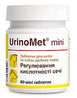 Дієтичная добавка для собак і котів УріноМет міні (UrinoMet mini) 60 таблеток Дольфос (DOLFOS)