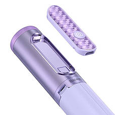 Монопод-трипод (селфіпалка) Baseus Traveler Bluetooth Фіолетовий (ZPBL000005), фото 4