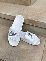 Женские шлепанцы Nike Slides White Silver 40 (25.5см)