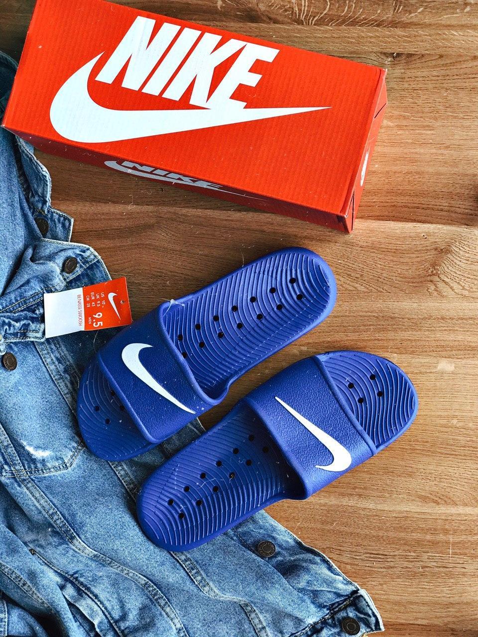 Шлепанцы Nike Blue 42 (26см) - фото 3 - id-p1642587024