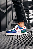 Женские кроссовки Nike Air Force 1 SHADOW Pink Blue 38 (24см)