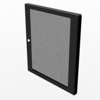 Двері R8460/12 перфорована, вентильована 12U для річок стійки R8400/12, з врізним замком під ключ.