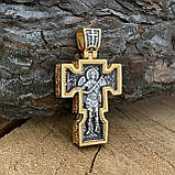 Православний хрестик з позолотою, фото 2