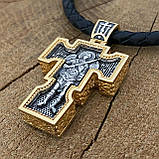 Православний хрестик з позолотою, фото 4