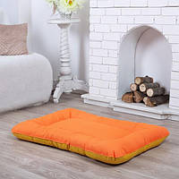 Лежанка для собаки Стайл оранжевая с желтым, 70 х50 см