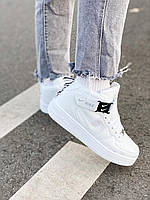 Женские кроссовки Nike Air Force 1 TM High All White 38 (24см)