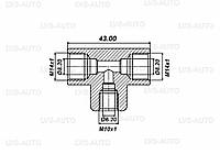 Тройник Atiker 8x6x8 для медной трубки (ST.011)