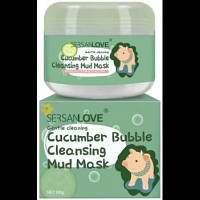 Маска для лица SERSANLOVE Bubble Mask Cleansing Mud с экстрактом огурца 100 г