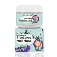 Маска для лица SERSANLOVE Bubble Mask Cleansing Mud с экстрактом черники 100 г