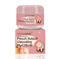 Маска для лица SERSANLOVE Bubble Mask Cleansing Mud с экстрактом персика 100 г