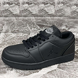 Кросівки чоловічі Nike Air Jordan низькі чорні (41-46)