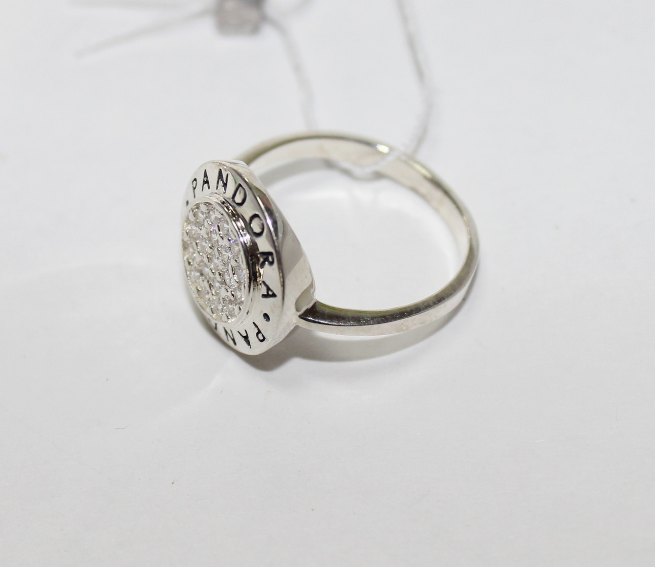 Серебряное кольцо женское с фианитами "Пандора" Минималистичный перстень из серебра 925 пробы - фото 1 - id-p1642615205