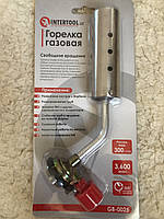 Пальник газовий INTERTOOL (насадка на газові балончики,Ф сопла 30 мм)