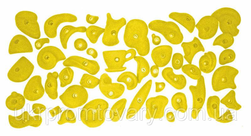 Комплект заціпів для скелеодром дитячого майданчика - 54 штуки