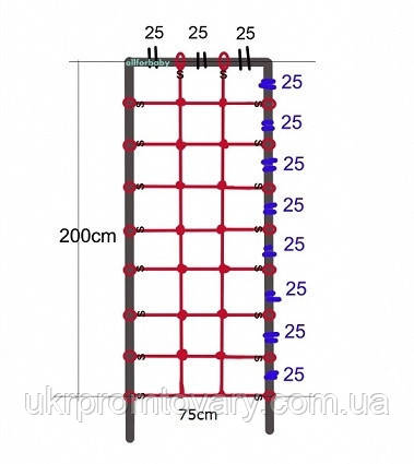 Сітка для лазань з S-Hook, 0,75 * 2 р. краська