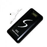 Power Bank UKC 30000 mAh з дисплеєм, black (Повербанк, 2 USB, ліхтарик), фото 3