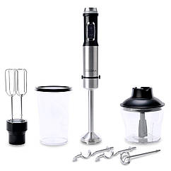 Блендер Zeegma Handy Chef 1500W, занурювальний, з 5 насадками, потужний і багатофункціональний