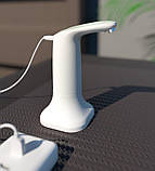 Сенсорна помпа для води 2в1 з підставкою на стіл і підсвіткою ePump Smart Touch Table біла (E-23326), фото 3