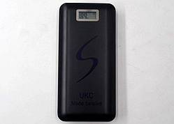 Power Bank UKC 30000 mAh з дисплеєм, black (Повербанк, 2 USB, ліхтарик)