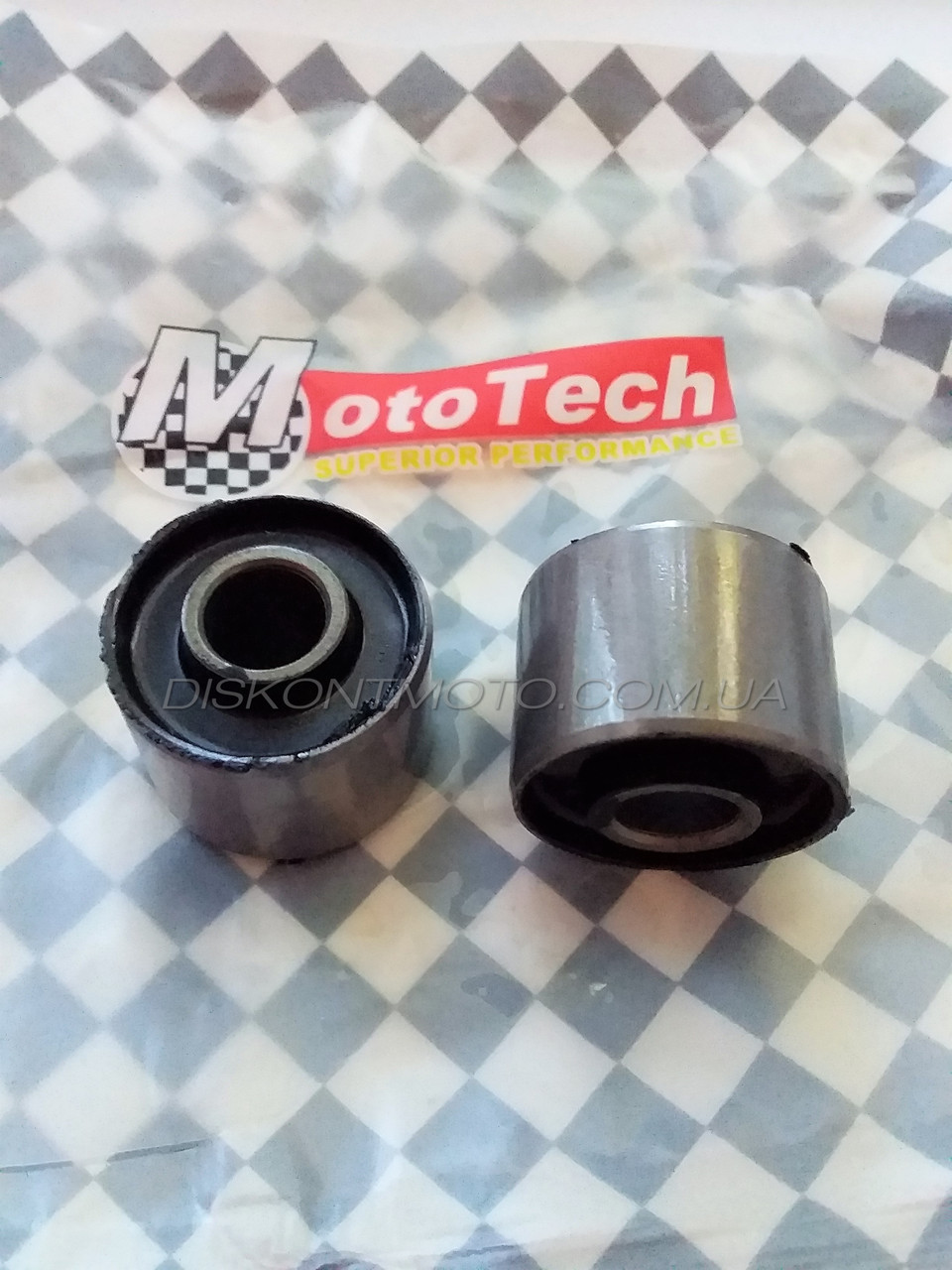 Сайлентблоки двигуна 28*22*10 Honda DIO, TACT, китайський скутер GY6 50,139QMB, LETS 4 (пара) "MotoTech"