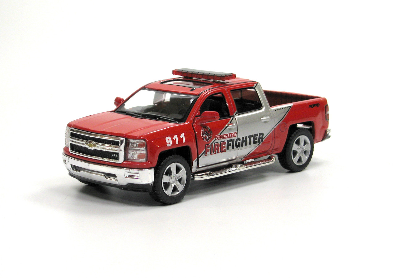 Машинка KINSMART металлическая KT5381PR CHEVROLET Silverado (Fire Fighter)