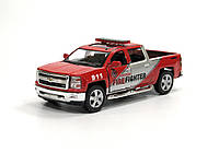 Машинка KINSMART металлическая KT5381PR CHEVROLET Silverado (Fire Fighter)