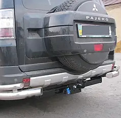 Фаркоп Mitsubishi Pajero Wagon 2007-2021 (Мітсубісі Паджеро Вагон 4) литий гак