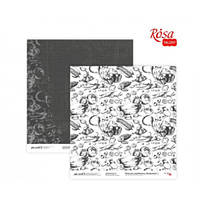 Папір для скрапбукінгу "Recipe book" 30x30см 200г/м2, двосторонній 1/5316041/Rosa