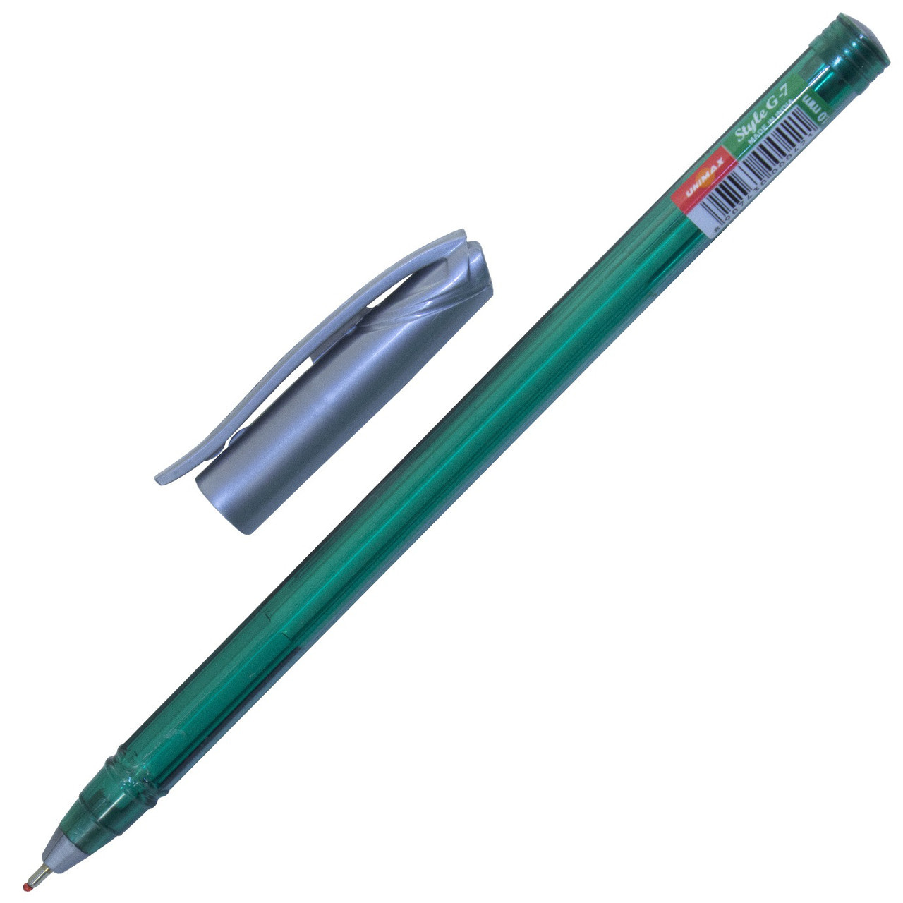 Ручка кулькова "Unimax" Style G7-3 1мм зелена (50) №UX-103-06