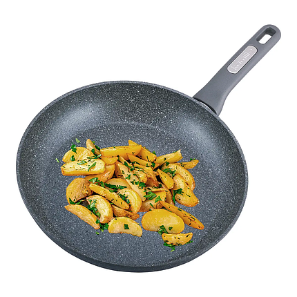 Сковорода Kamille 30 см із гранітним покриттям з алюмінію для індукції й газу KM-4291GR, фото 1