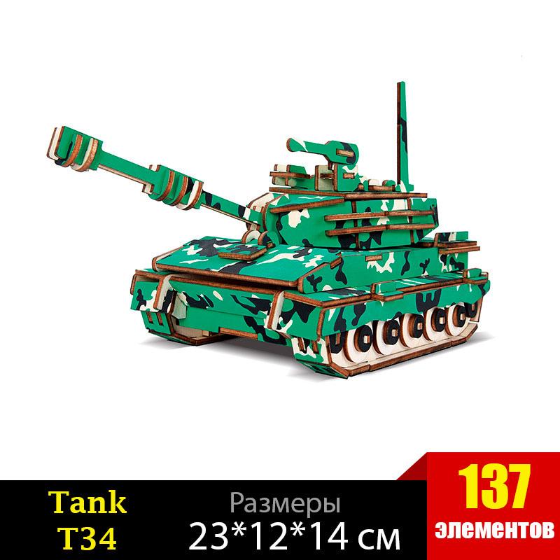 Деревянный конструктор Танк М-60 из фанеры 3Д: продажа, цена в Украине ...