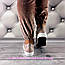Жіночі шкіряні кросівки на шнурівці , капучино К 1115, фото 4