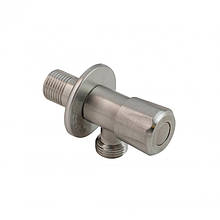 Кран кульовий кутовий НІЖАВЕКА 1/2*1/2 Went 112 Nickel Lidz