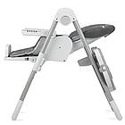 Стілець для годування MoMi YUMTIS Dark Grey з 5-точковим ременем безпеки та 6-позиційною регулюванням висоти, фото 4