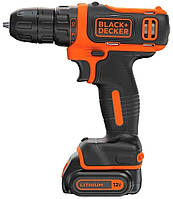 Шуруповерт Black&Decker BDCDD12B, 10.8V, 26Нм, Li-Ion, 2акк.