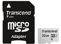 Карта памяти Transcend microSDHC 32GB UHS-I U1 (TS32GUSD300S-A) + SD адаптер