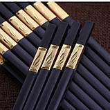 Набір багаторазових паличок для їжі 10 пар, фото 9