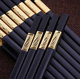 Набір багаторазових паличок для їжі 10 пар, фото 2