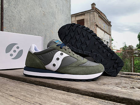 Чоловічі кросівки Saucony Jazz Original 2044-637s Green Olive зелені оливкові Оригінал, фото 1