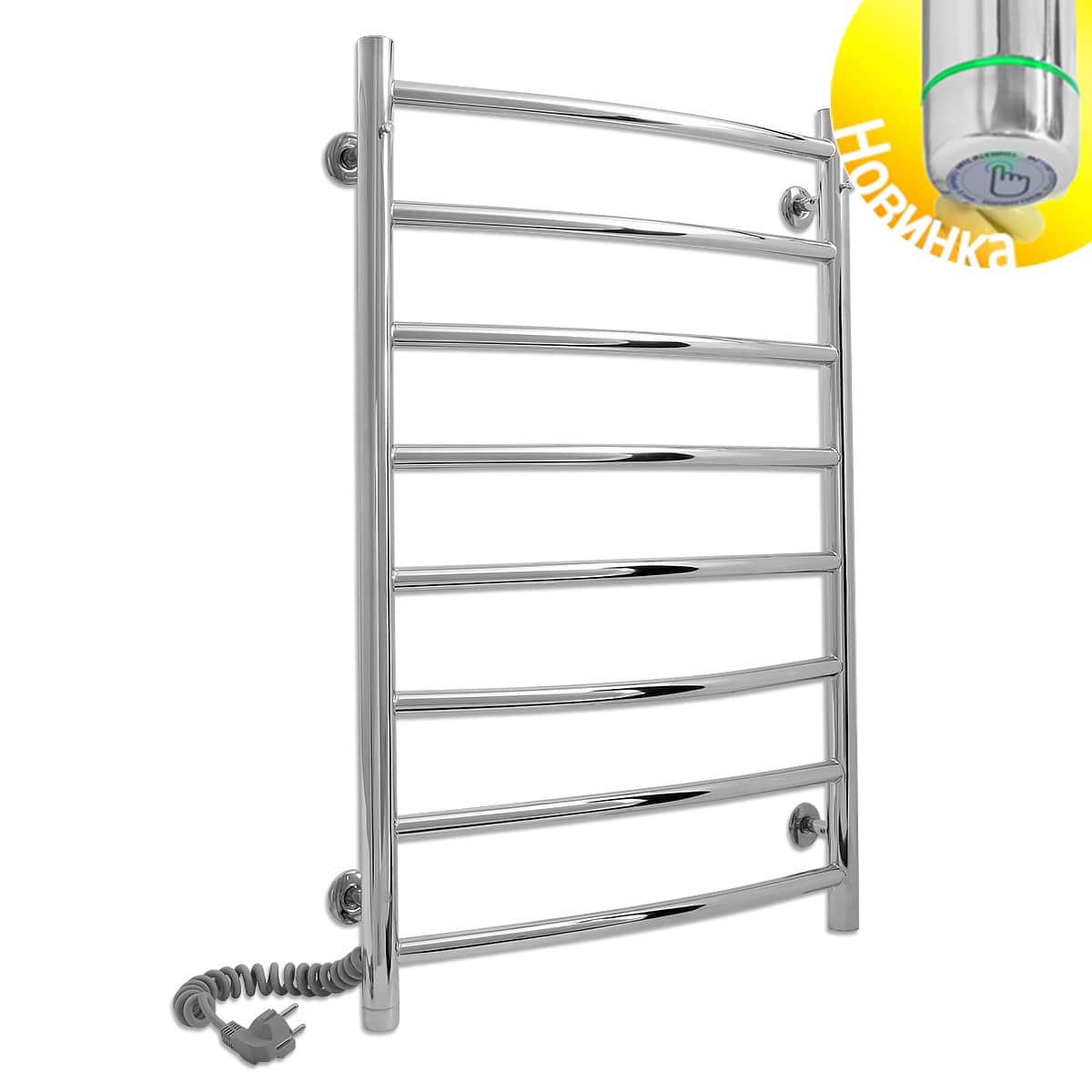 Електрична рушникосушка Laris Класик П8 500 х 800 Е сенсор S3 (підключення зліва), фото 1