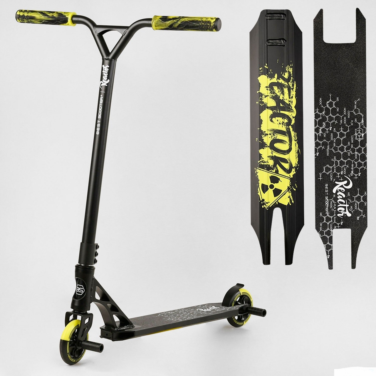 Самокат трюковий RC-2211 Best Scooter (4) "Reactor" HIC-система, ПЕГІ, алюмінієвий диск і дека, коліща PU,