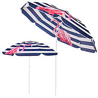 Пляжна парасоля Springos 180 см з регульованою висотою та нахилом BU0019