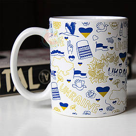 Чашка Ukraine. Кружка Ukraine повна запечатка