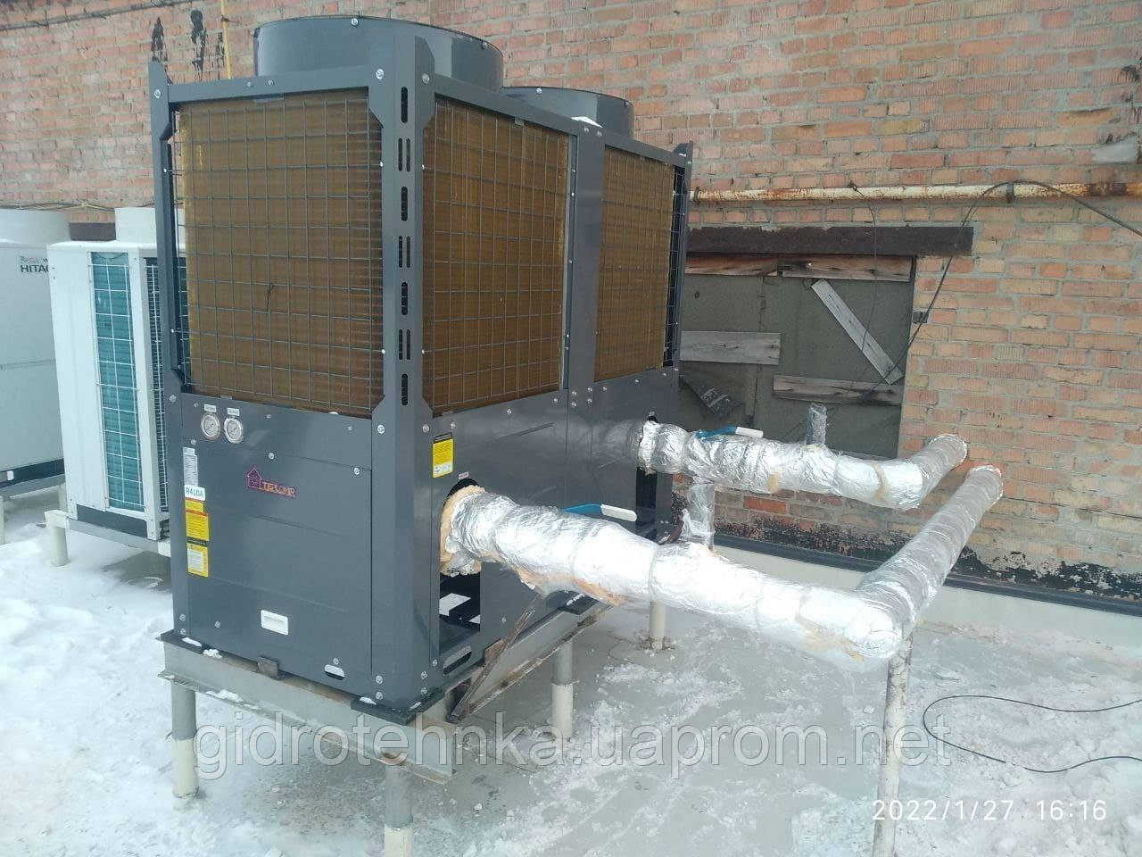 Тепловий насос для підприємств повітря-вода EVI 176 кВт.