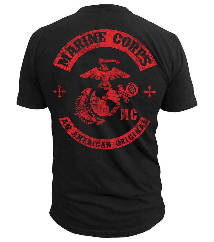 Футболка чоловіча An American Original US Marines Men's Marines Black Ink Design США