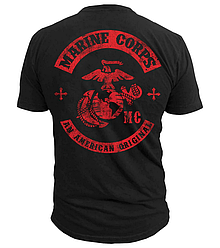 Футболка чоловіча American Original US Marines Men's Marines Black Ink Design США